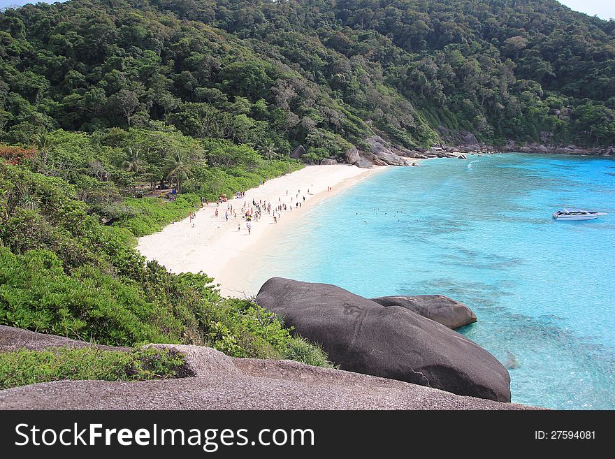 Tropical beach Similan Island ,Phangnga South of Thailand