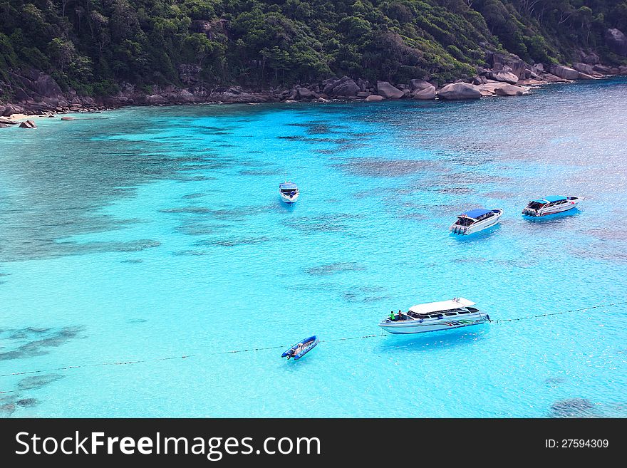 Tropical beach Similan Island ,Phangnga South of Thailand