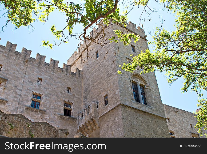 Castle of the Knights at Rhodes island, Greece