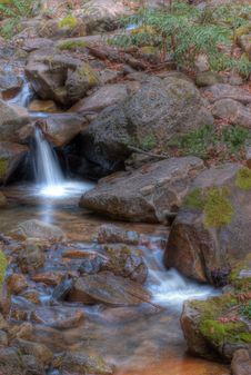 Spring Waterfall Royalty Free Stock Images Spring Waterfall Royalty Free Stock Images