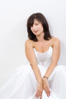 Bride In A Wedding Dress Royalty Free Stock Images