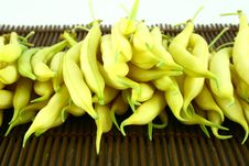 String Yellow Beans Royalty Free Stock Photography String Yellow Beans Royalty Free Stock Photography
