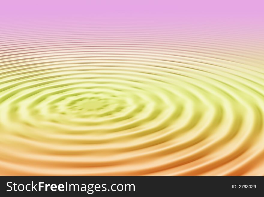 A Colourful ripples Illustration, giving the image a purity feel