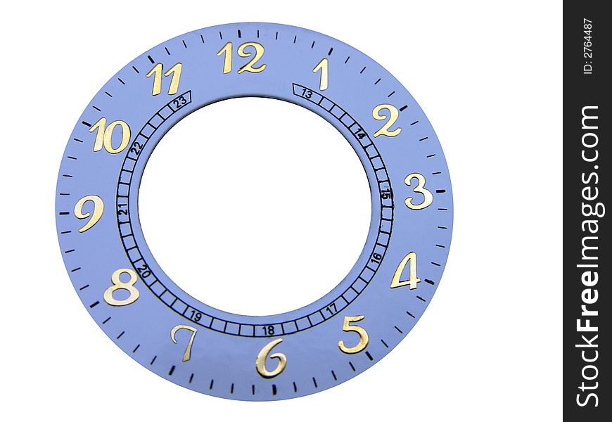 Genuine clock face for designers to use