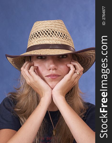 Woman And A Cowgirl Hat
