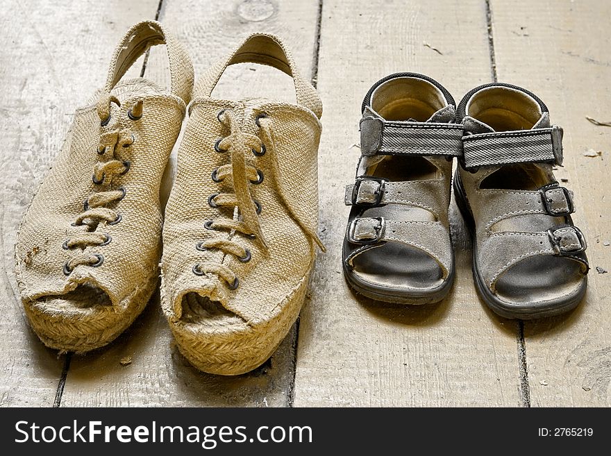 Beloved family grunge-children's and adult footwear