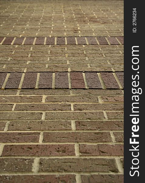 Perspective of red Brick Wall