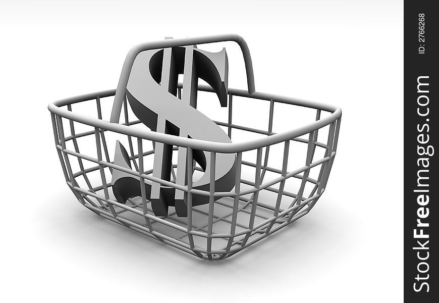 Consumer Basket With Dollar