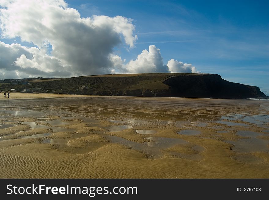 Beach at mowgan porth,
cornwall,
england,
united kingdom. Beach at mowgan porth,
cornwall,
england,
united kingdom.