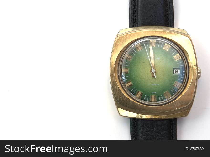 Old wrist watch designed and made in Czechoslovakia. Old wrist watch designed and made in Czechoslovakia.