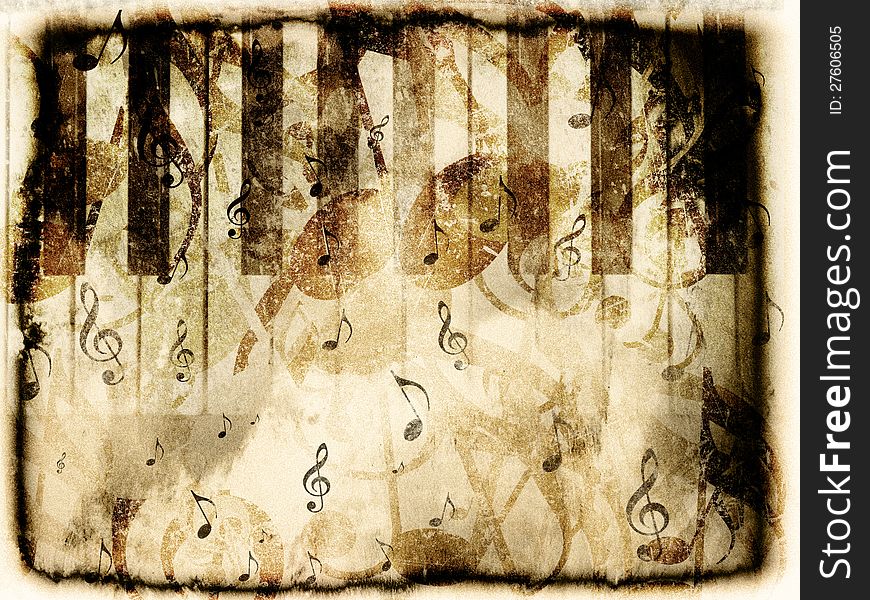 Vintage Piano Background