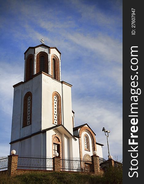 Orthodox church with blue sky