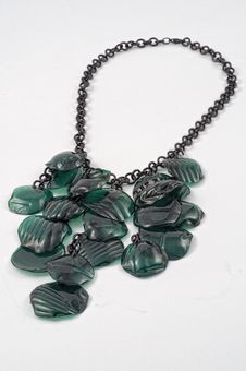 Ecojewelry Necklace From Recycled Plastic Bottles Royalty Free Stock Photos