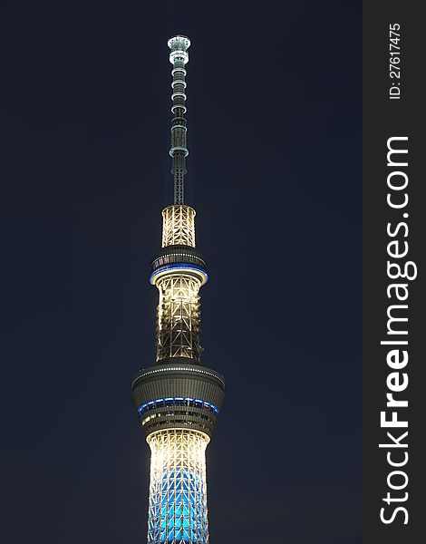 Tokyo sky tree is the world's tallest free-standing broadcasting tower ,it was finally decided on 634m. Tokyo sky tree is the world's tallest free-standing broadcasting tower ,it was finally decided on 634m