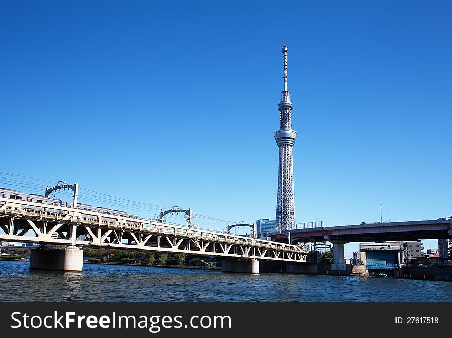 Tokyo sky tree is the world's tallest free-standing broadcasting tower ,it was finally decided on 634m