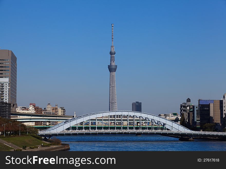 Tokyo sky tree is the world's tallest free-standing broadcasting tower ,it was finally decided on 634m