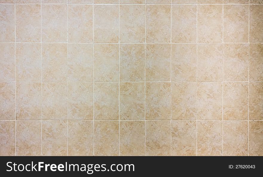 Brown Square Tile Wall Background. Brown Square Tile Wall Background