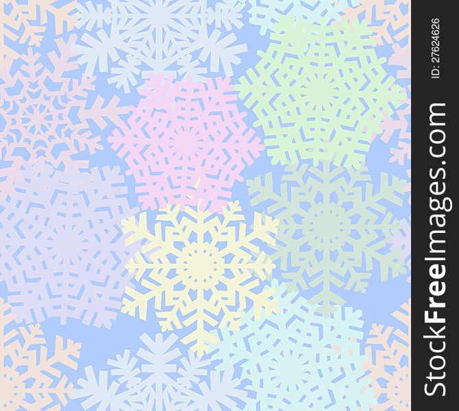 Christmas background. Snowflakes. Vector illustration.