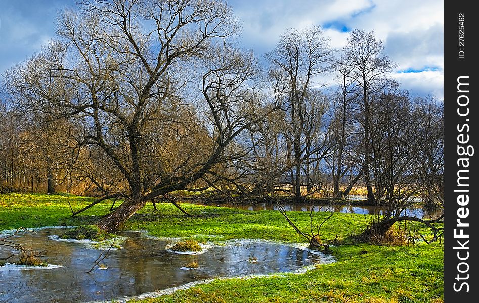 Coast of Sukhodrev river. Kaluga region. Russia. Coast of Sukhodrev river. Kaluga region. Russia