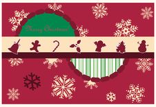 Red Xmas Card Royalty Free Stock Photos Red Xmas Card Royalty Free Stock Photos
