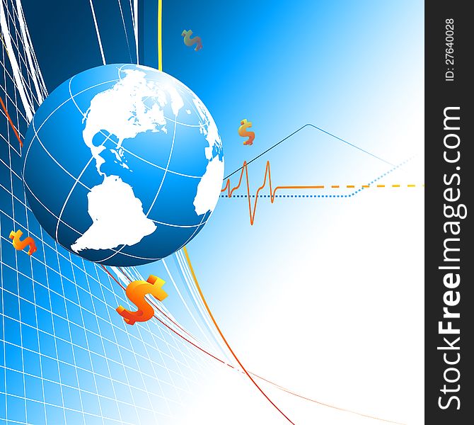 Abstract bright corporate vector frame. Eps10