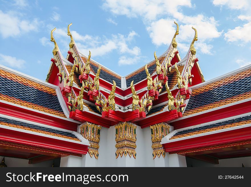 Thai style roof