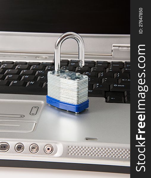 Unlocked laptop computer risk unsecure data. Unlocked laptop computer risk unsecure data