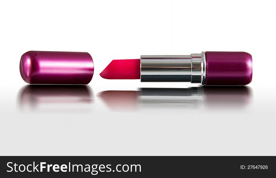 Variety of shades of red lipstick