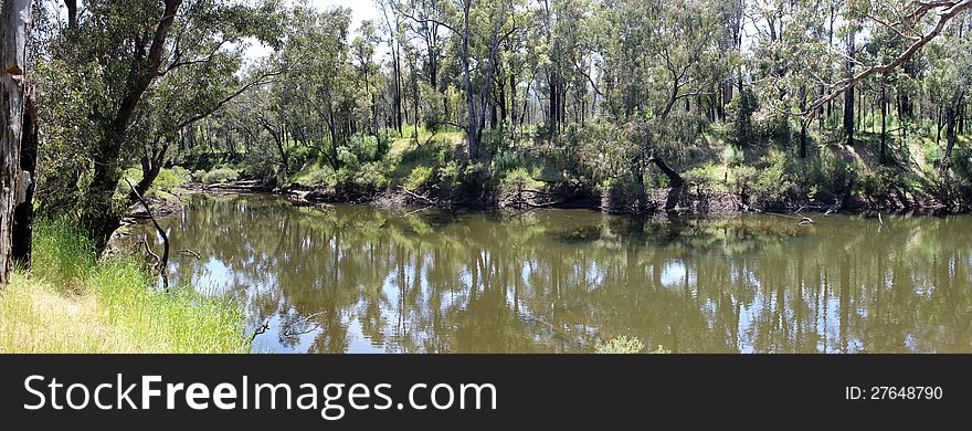 Panorama Of Blackwood River West Australia