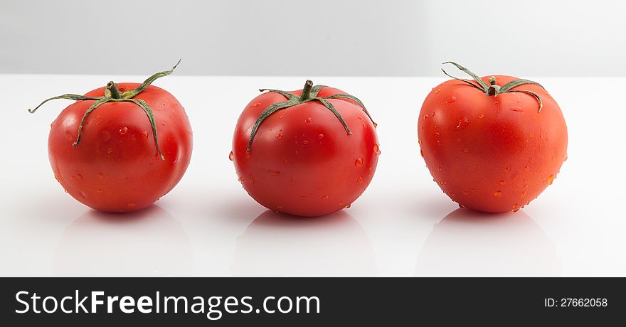 Three Tomatoes on White Class