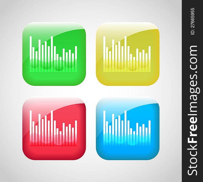 Web buttons set.Vector illustration. This is file of EPS10 format.