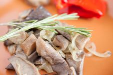 Fried Mushrooms Close Up - Oyster Mushrooms Stock Image Fried Mushrooms Close Up - Oyster Mushrooms Stock Image