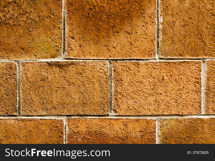 Texture of a wall made of brick