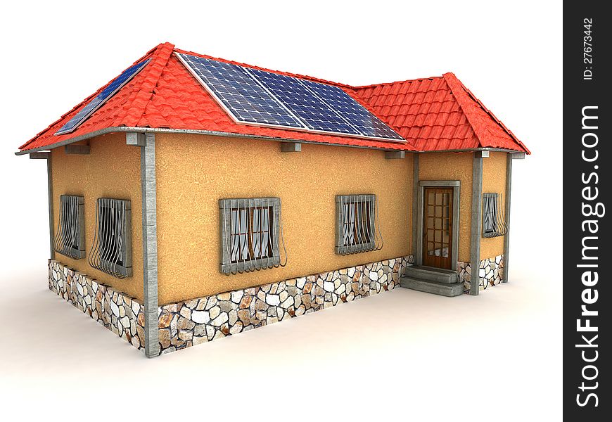 House energy saving concept