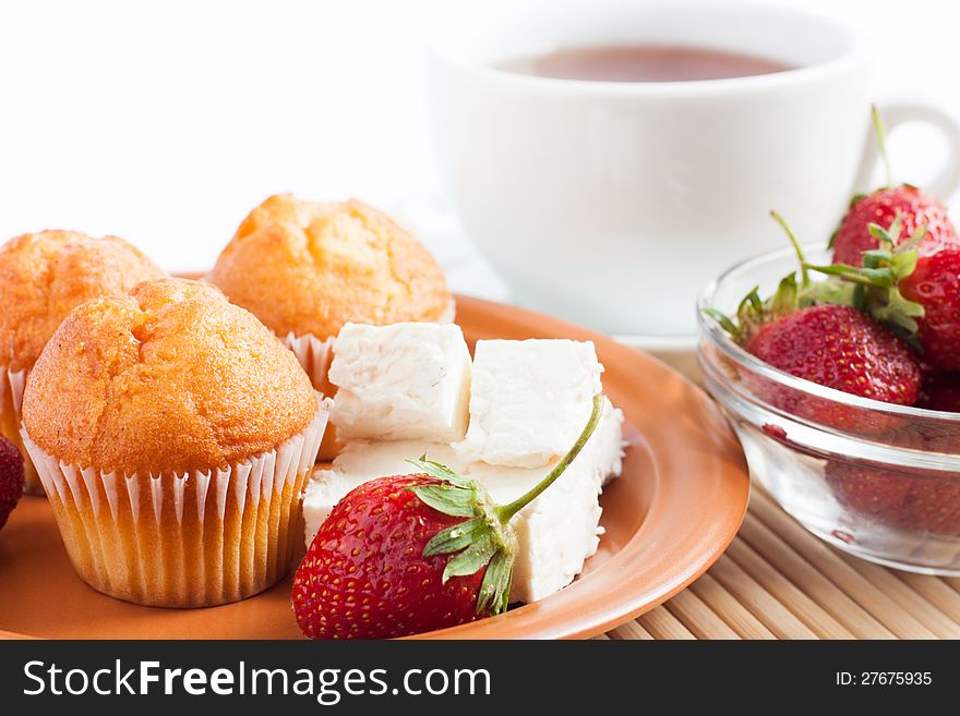 Cheese Cupcakes And A Cup Of Tea