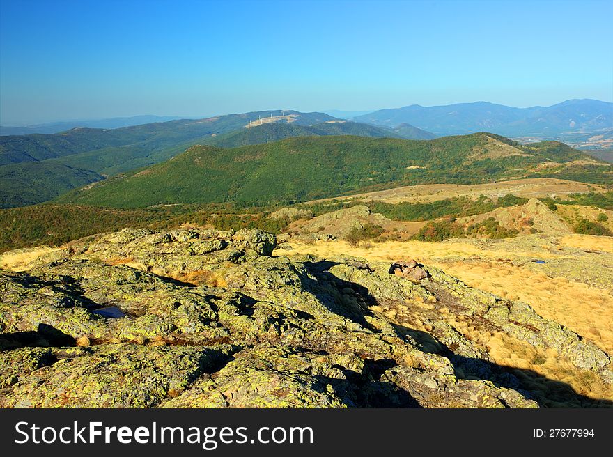 Beautiful mountain landscape from Karandila locality in Bulgaria.