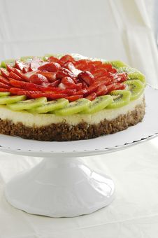 Fruit Cheesecake Royalty Free Stock Photo Fruit Cheesecake Royalty Free Stock Photo