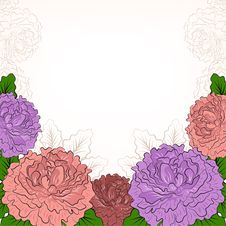 Abstract Background With Peonies Royalty Free Stock Photo Abstract Background With Peonies Royalty Free Stock Photo