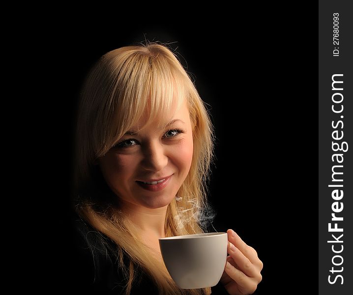 Young  Woman With Coffee