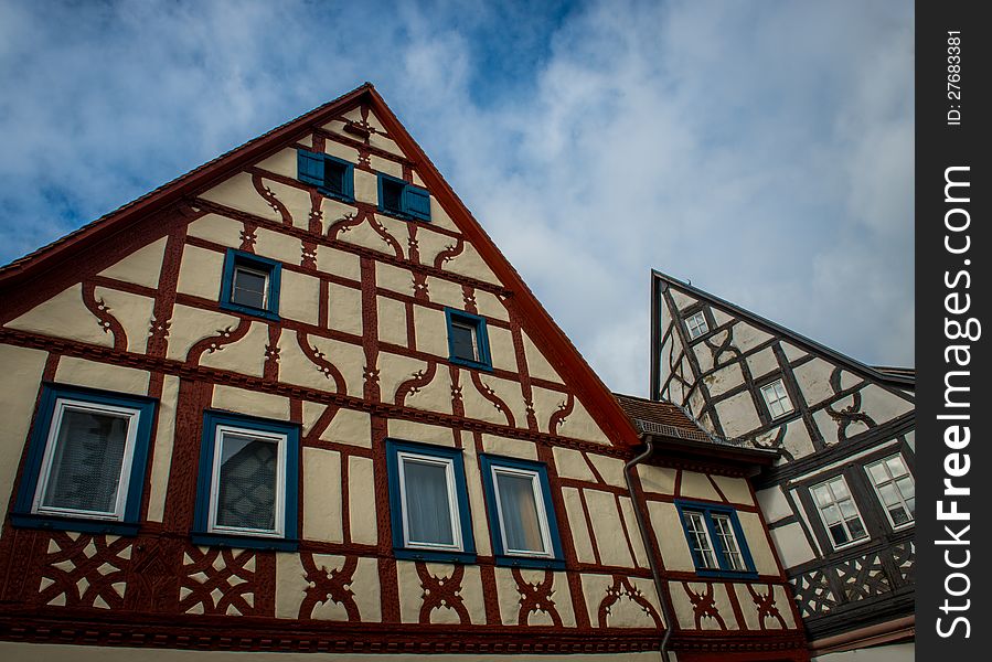 A half-timbered house in lower franconia