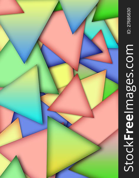 Background from multi-colored triangles