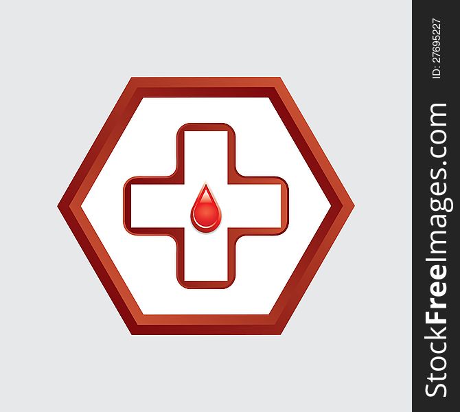 First aid medical button sign with reflection isolated on white. First aid medical button sign with reflection isolated on white.