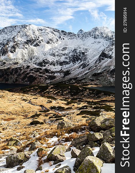 Mountains Landscape, Sunny Day In Tatras