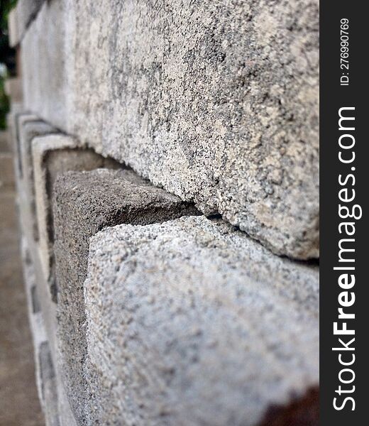 Pile of cement Pavement blocks