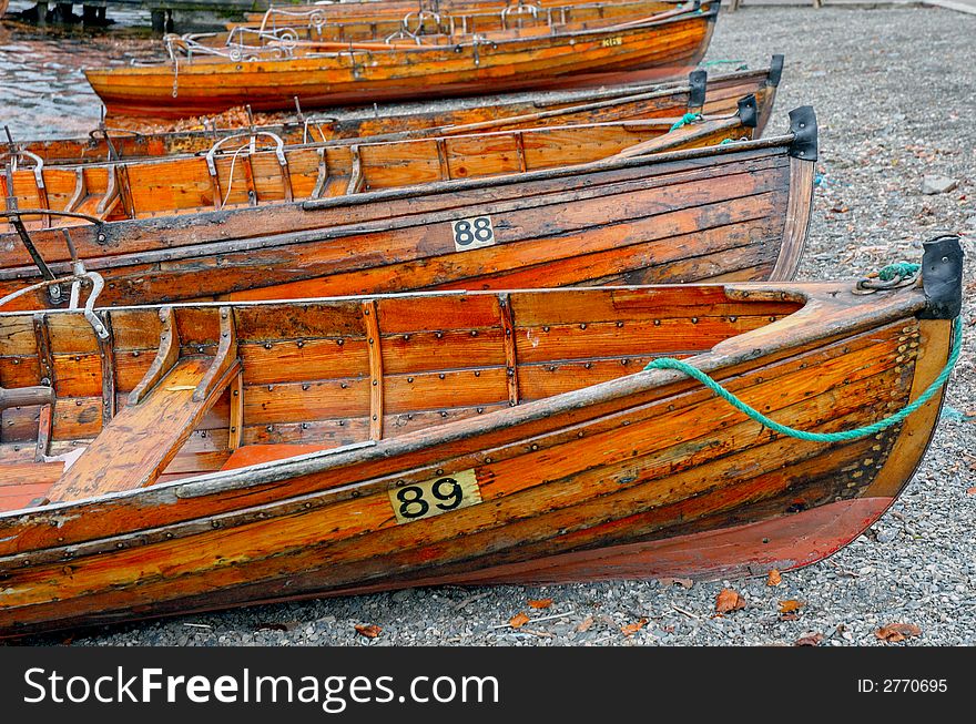 Boats that are let out for fishing. Boats that are let out for fishing.