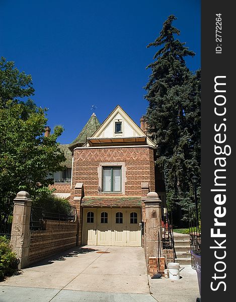 Urban American Mansion House in Denver, Colorado