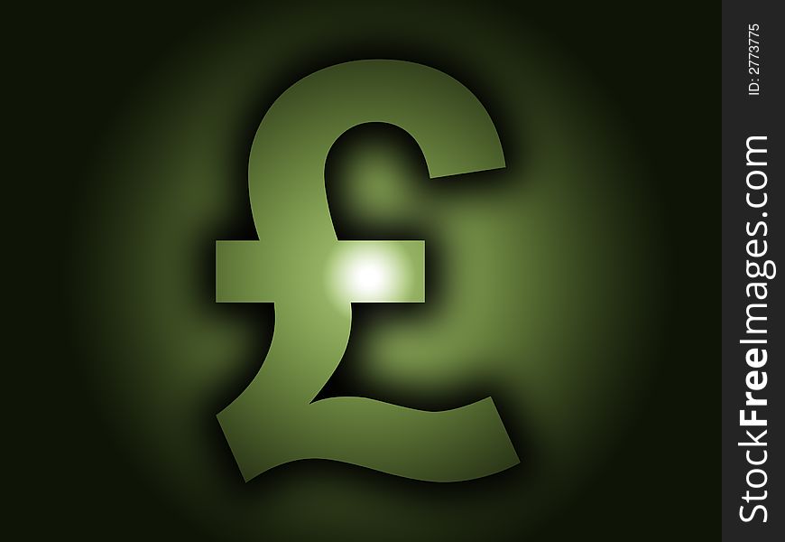 A image of a British currency pound sign. A image of a British currency pound sign.