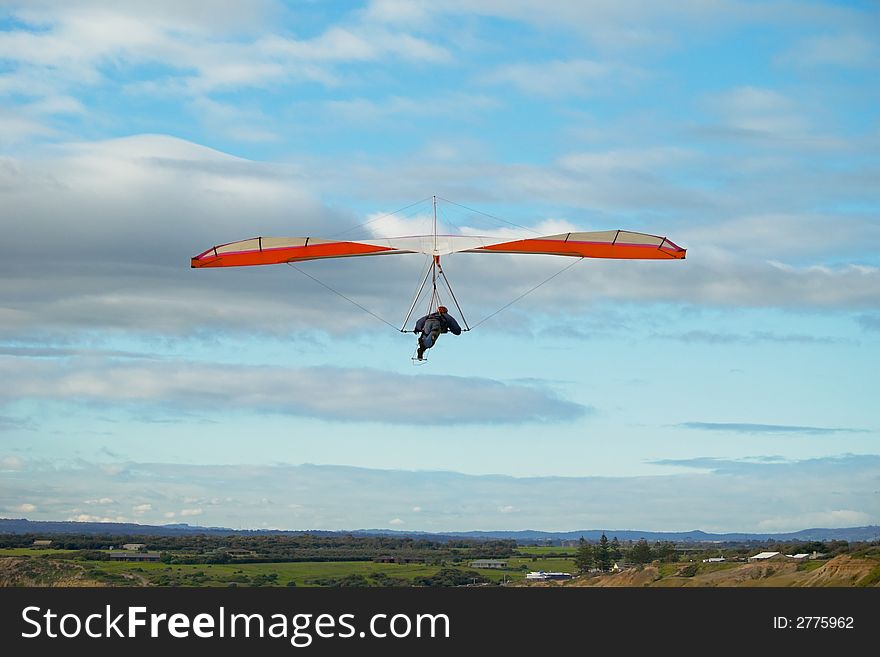 Hang Glider over the Coast