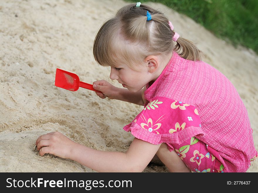 Girl On The Sand