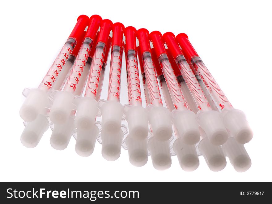 Disposable syringes for injections insulin. Disposable syringes for injections insulin